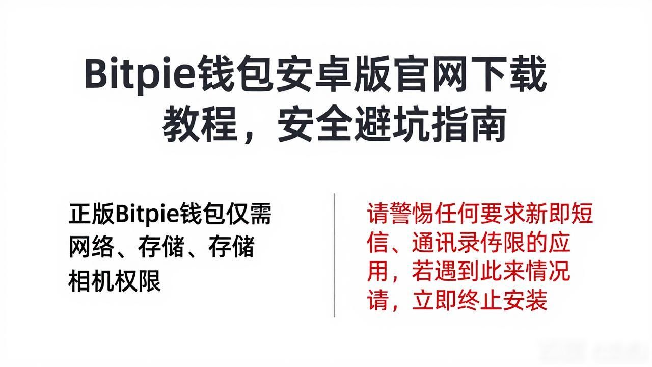 Bitpie钱包安卓版官网下载教程，安全避坑指南