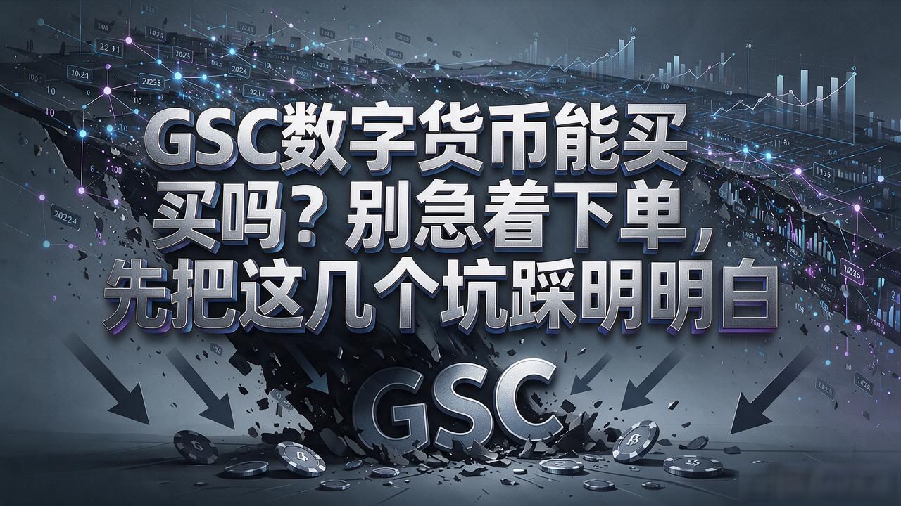 GSC数字货币能买吗？别急着下单，先把这几个坑踩明白