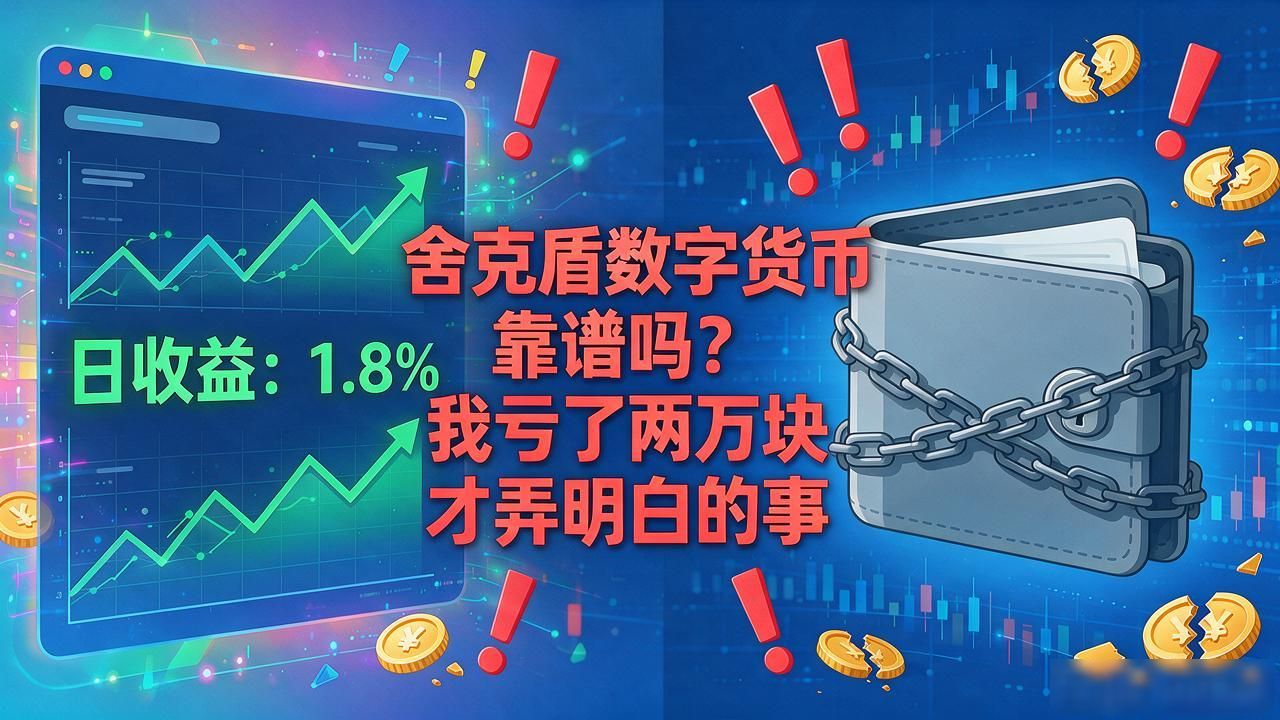 舍克盾数字货币靠谱吗？我亏了两万块才弄明白的事