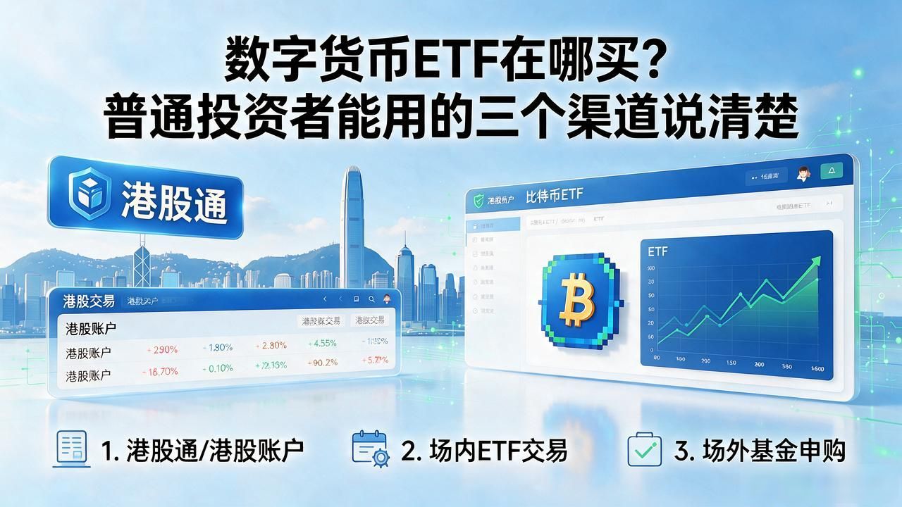 数字货币ETF在哪买？普通投资者能用的三个渠道说清楚