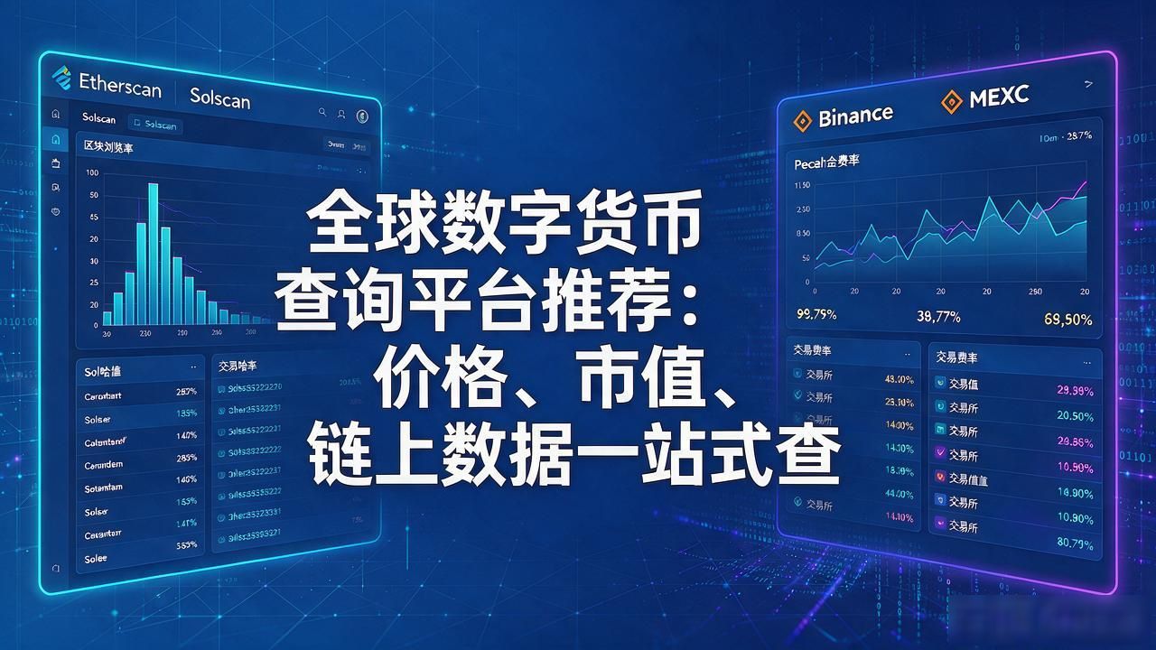 全球数字货币查询平台推荐：价格、市值、链上数据一站式查