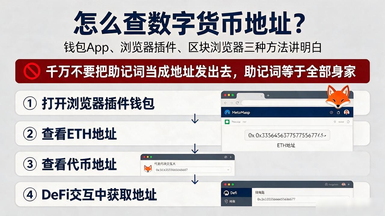 怎么查数字货币地址？钱包App、浏览器插件、区块浏览器三种方法讲明白