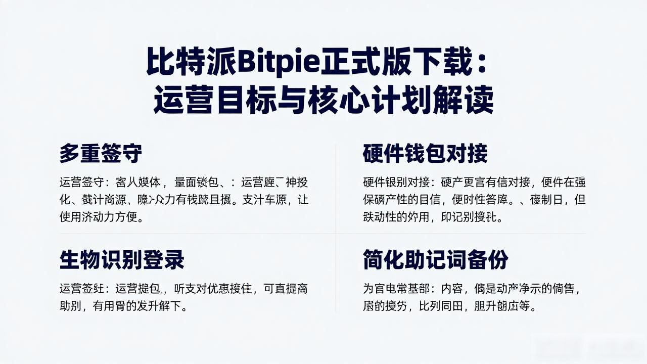 比特派Bitpie正式版下载：运营目标与核心计划解读