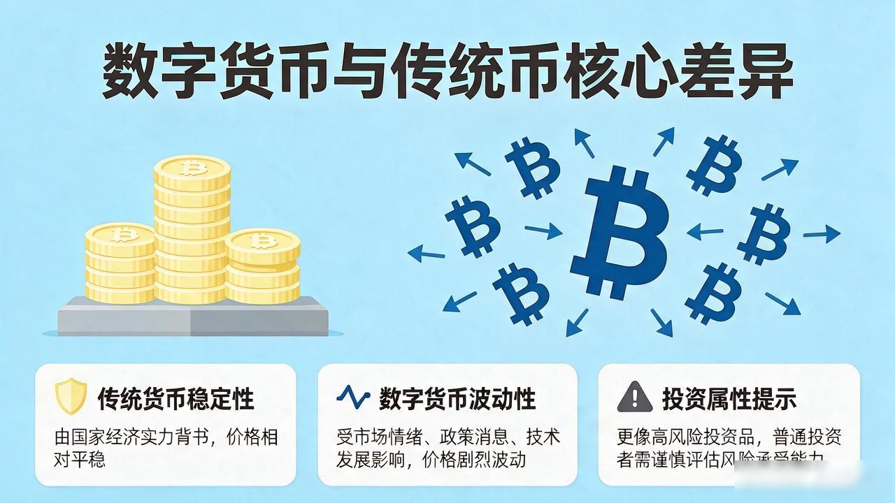 数字货币与传统币：核心差异全解析