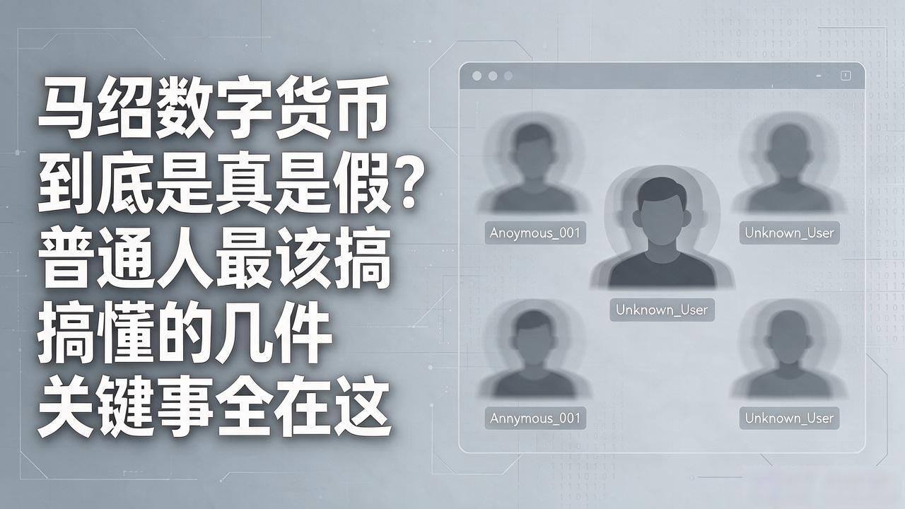 马绍数字货币到底是真是假？普通人最该搞懂的几件关键事全在这