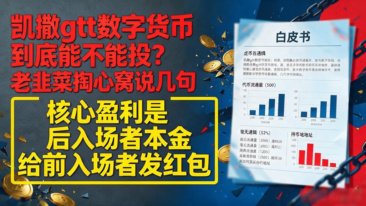凯撒gtt数字货币到底能不能投？老韭菜掏心窝说几句