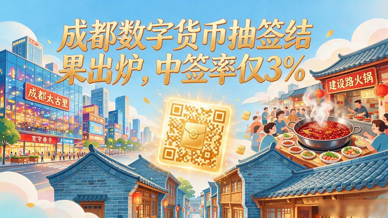 成都数字货币抽签结果出炉，中签率仅3%，未中签者还有机会吗