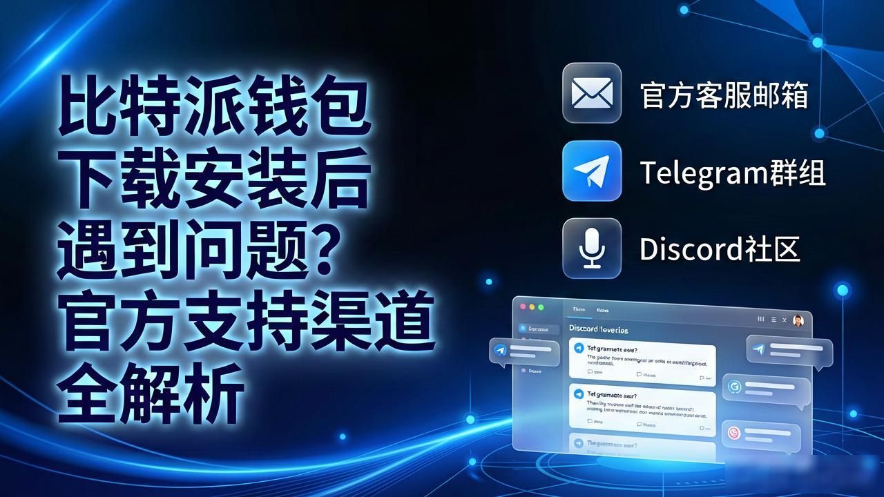 比特派钱包下载安装后遇到问题？官方支持渠道全解析