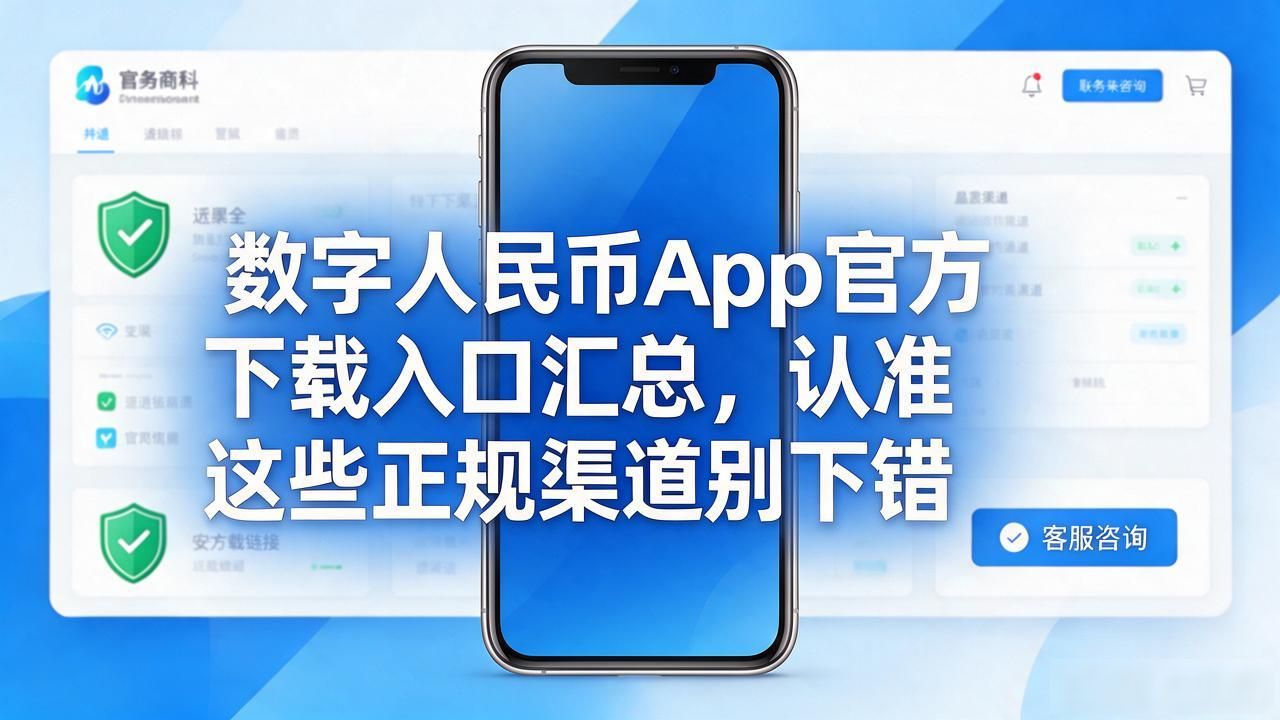 数字人民币App官方下载入口汇总，认准这些正规渠道别下错