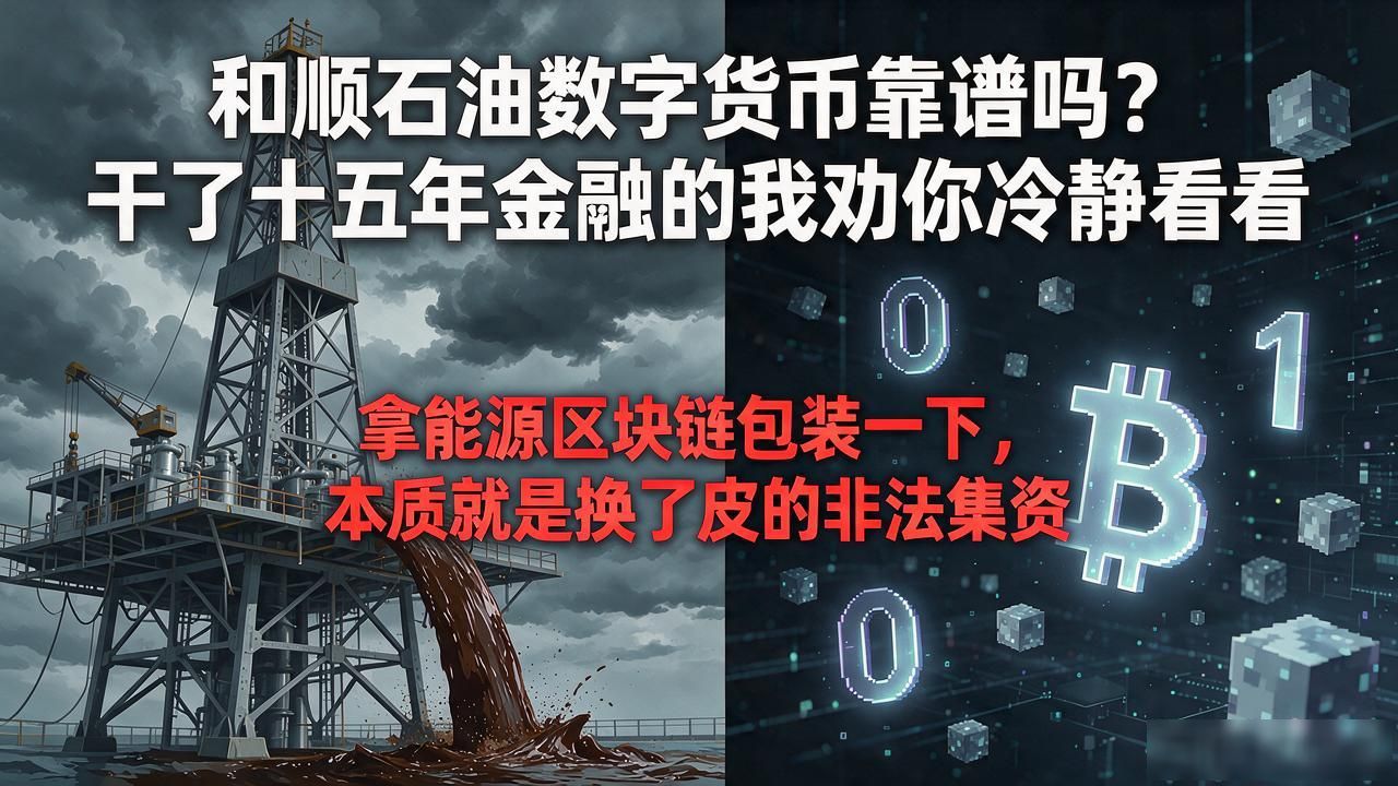 和顺石油数字货币靠谱吗？干了十五年金融的我劝你冷静看看