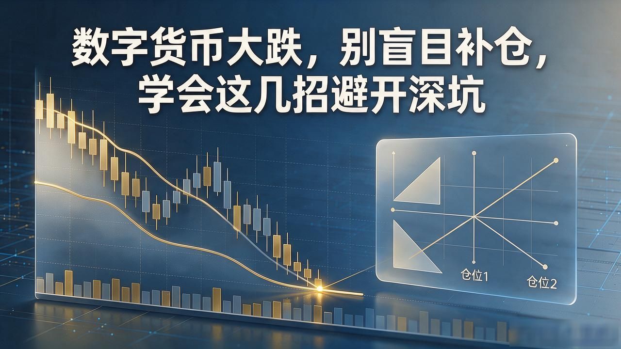 数字货币大跌，别盲目补仓，学会这几招避开深坑