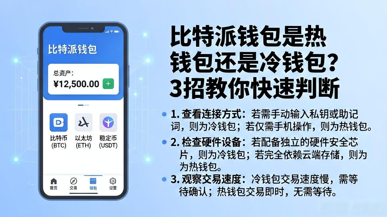 比特派钱包是热钱包还是冷钱包？3招教你快速判断