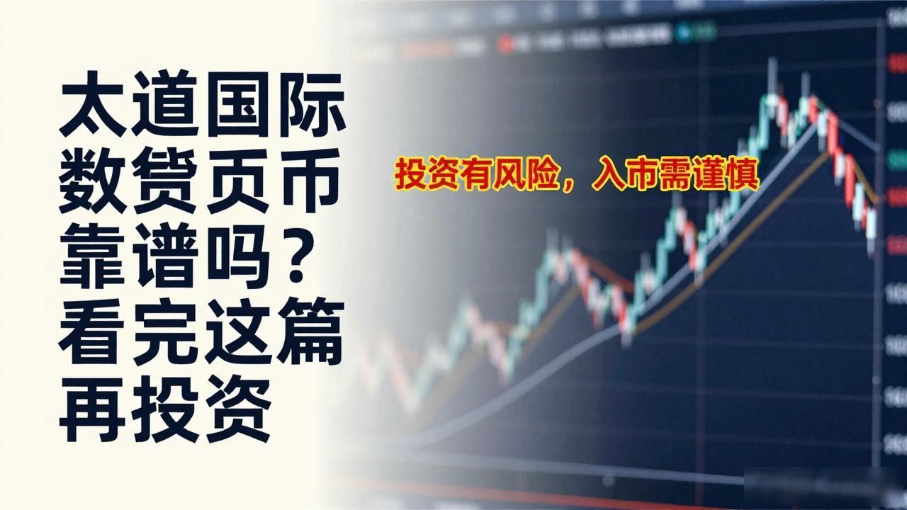 太道国际数字货币靠谱吗？看完这篇再投资