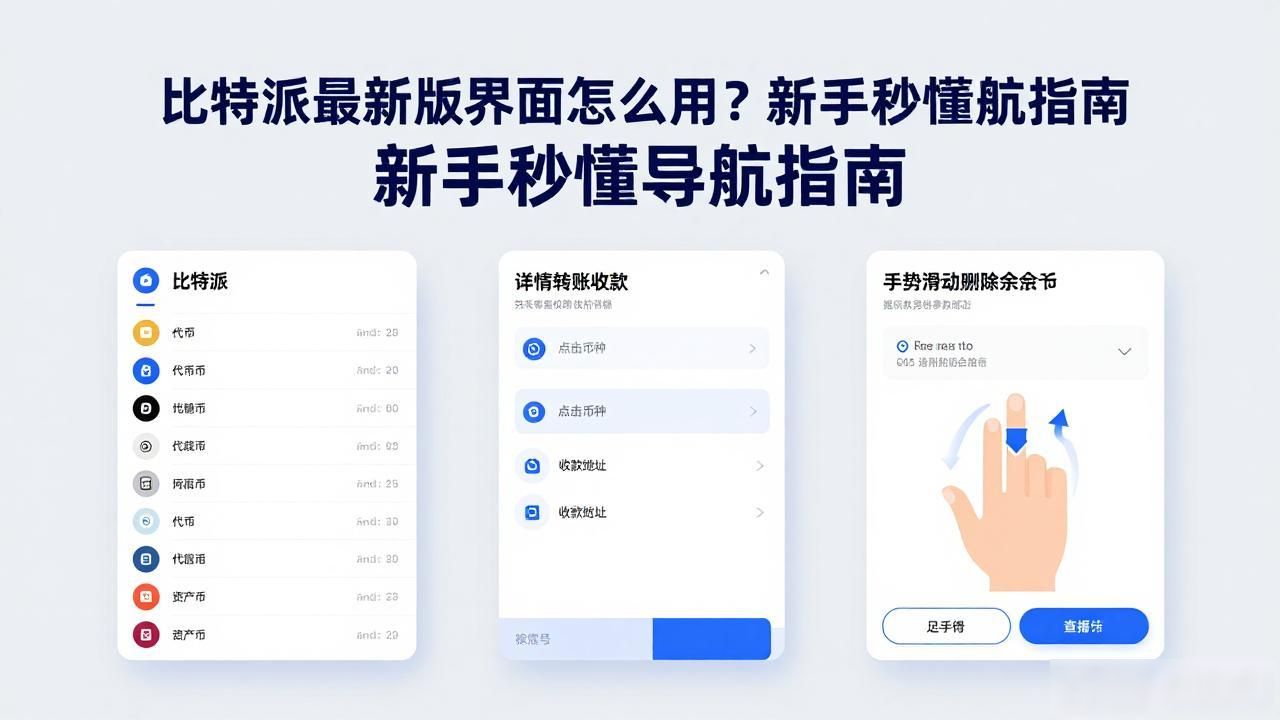 比特派资产页面操作指南_比特派官方下载最新版的用户界面与导航方法_比特派官方下载最新版本