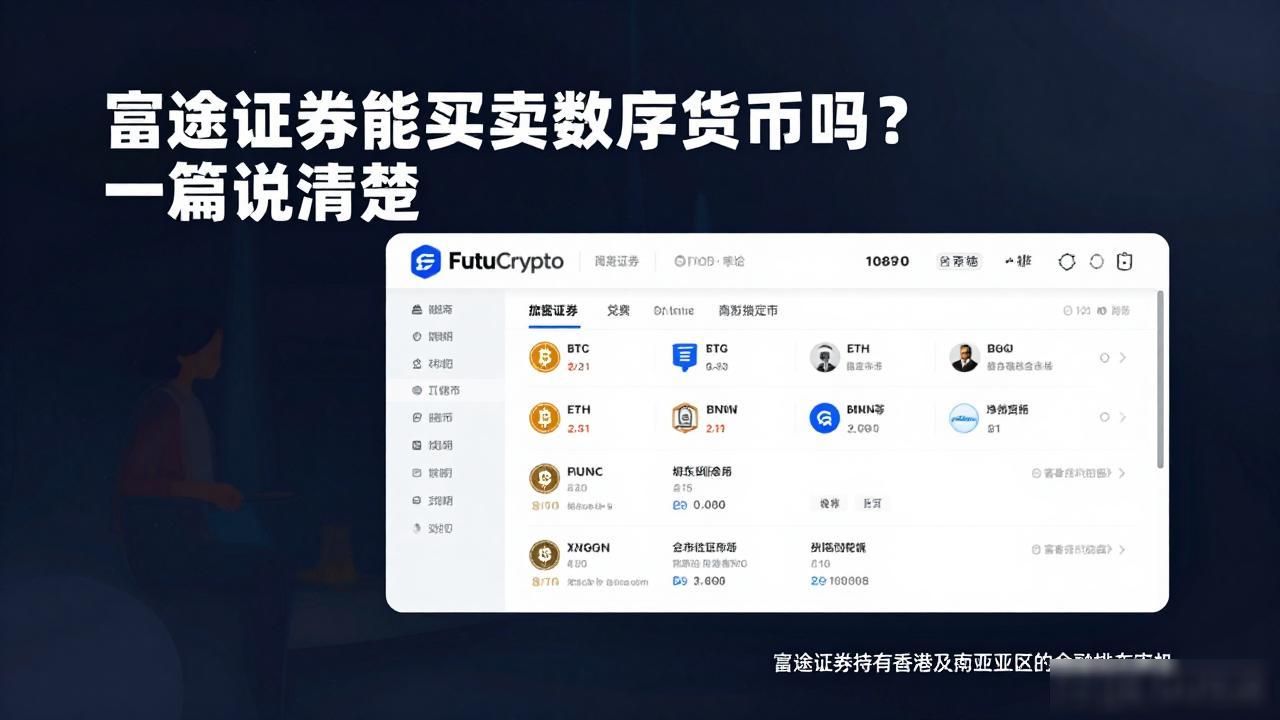 富途证券能买卖数字货币吗？一篇说清楚