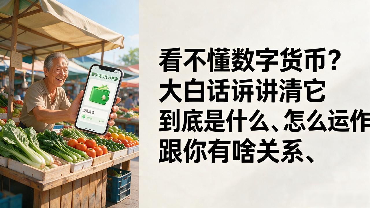 看不懂数字货币？大白话讲清它到底是什么、怎么运作、跟你有啥关系
