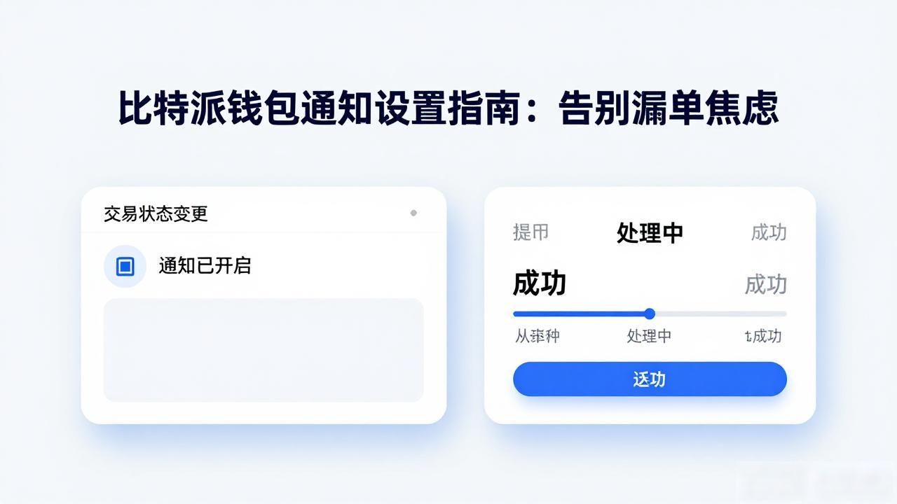 比特派钱包通知设置指南：告别漏单焦虑