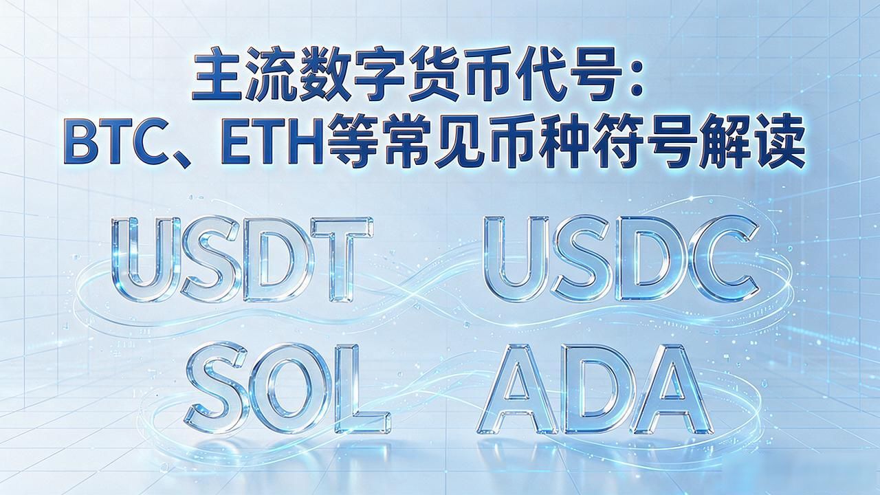 主流数字货币代号大全：BTC、ETH等常见币种符号解读