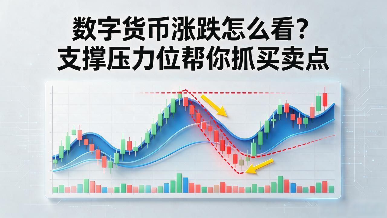 数字货币涨跌怎么看？支撑压力位帮你抓买卖点