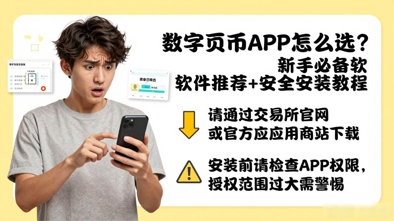 数字货币APP怎么选？新手必备软件推荐+安全安装教程
