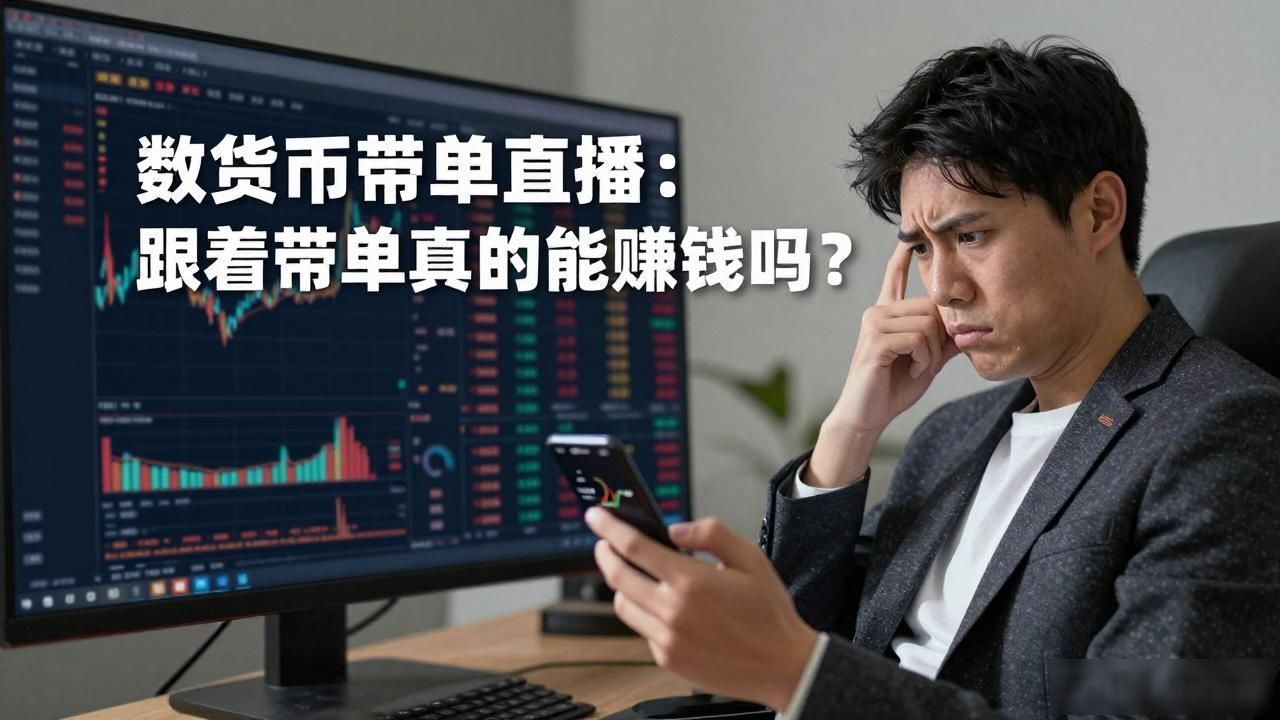 数字货币带单直播：跟着带单真的能赚钱吗？