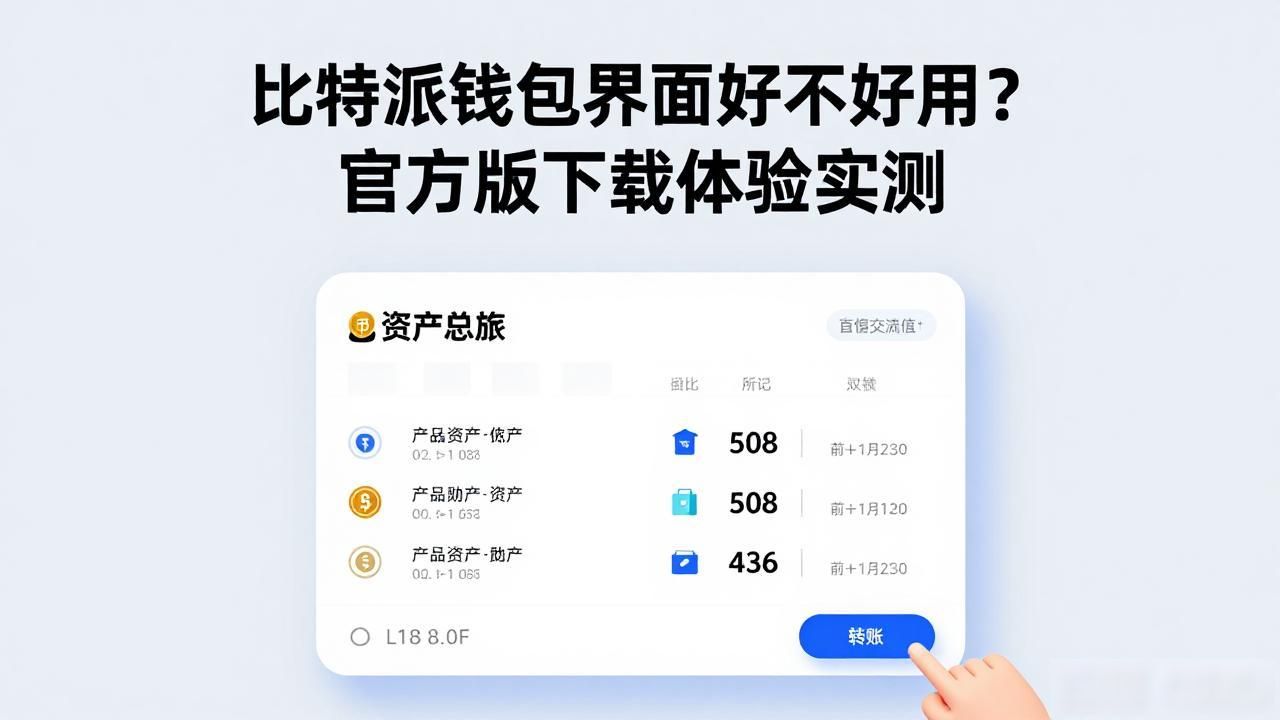 比特派钱包界面好不好用？官方版下载体验实测
