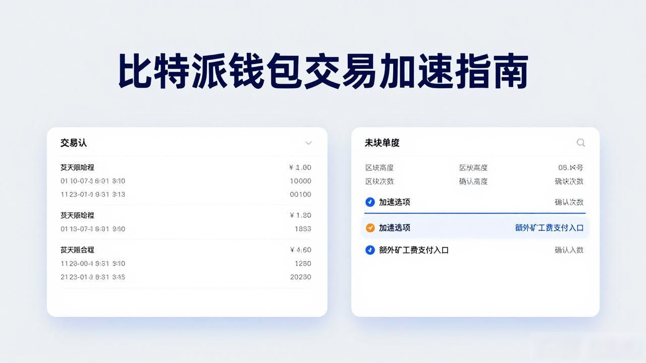 比特派钱包交易加速指南